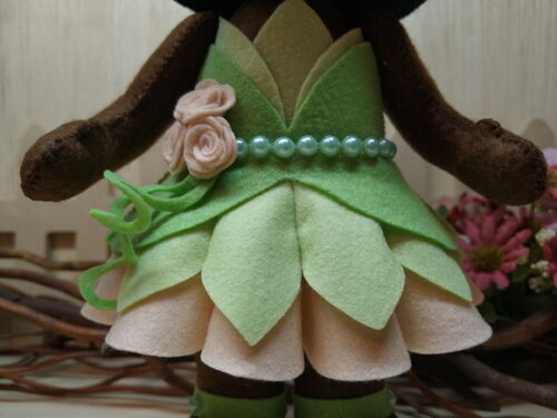 Tiana em feltro - Princesas
