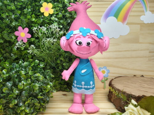 Trolls de Feltro - Poppy