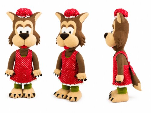 Lobo Mau Em Feltro | Personagem Chapeuzinho Vermelho