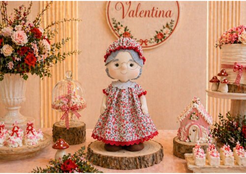 Vovozinha De Feltro Decoração Festa Chapeuzinho Vermelho