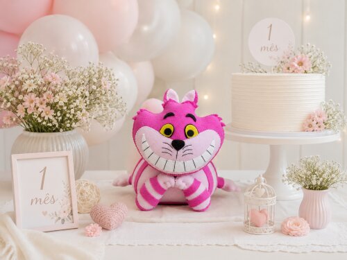 Boneco Gato De Cheshire Da Alice No País Maravilhas
