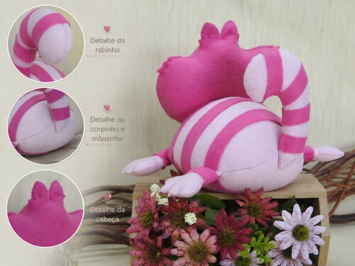 Boneco Gato De Cheshire Da Alice No País Maravilhas