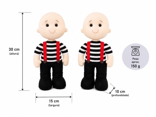 Boneco Irmãos Gêmeos - Tema Alice Em Feltro 2 peças