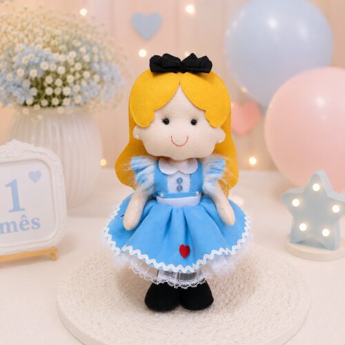 Boneca Alice Pais Das Maravilhas De Feltro