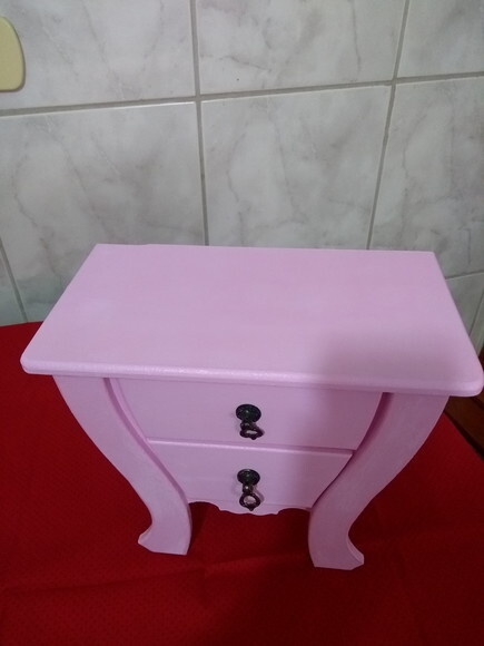 Comoda- Decorada com 3 Gavetas