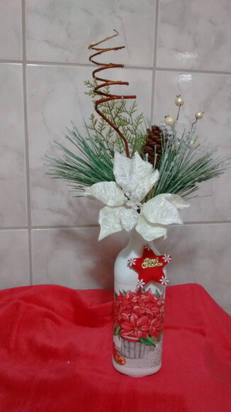 Garrafa decorada - Natal vendidos