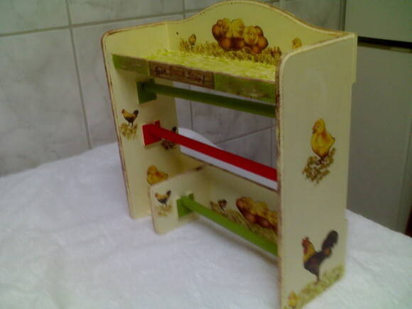 Porta Rolo de Papel Toalha e Condimentos
