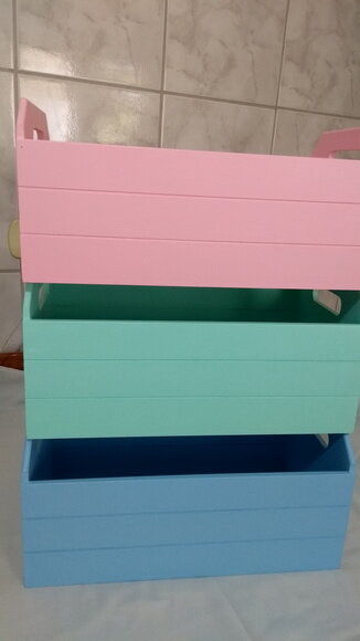 Caixotes em MDF- Grande - 45 x 26 x 21,5