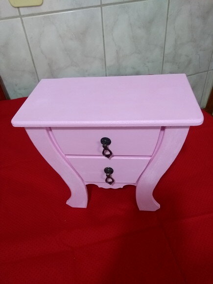 Comoda- Decorada com 3 Gavetas