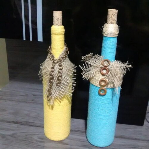 Garrafa decorada