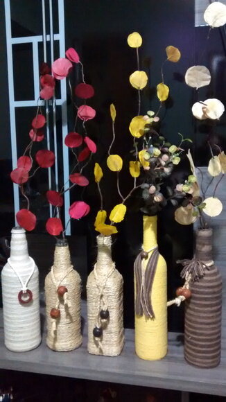 Garrafa decorada