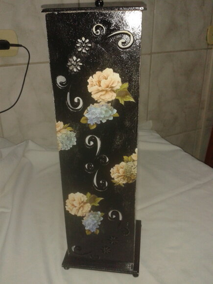 Porta Papel Higiênico Preto