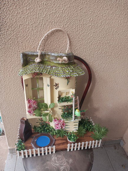 Telha com Arte em Madeira