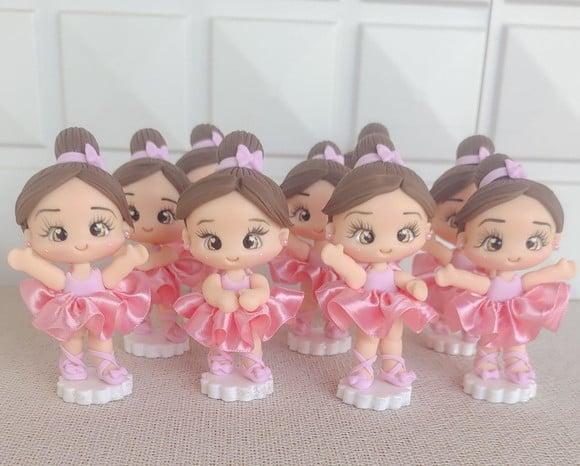 Aplique Bailarina em Biscuit