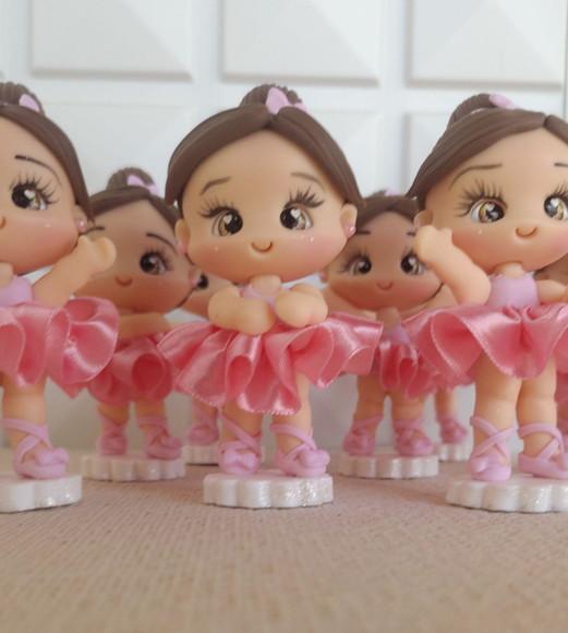 Aplique Bailarina em Biscuit