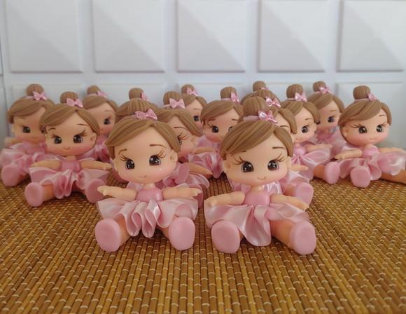 Aplique Bailarina em Biscuit