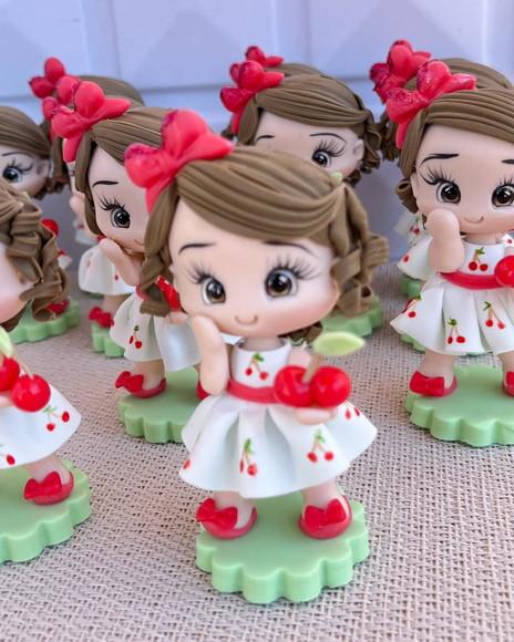Aplique Cerejinha Biscuit Personalizado Lembrancinha