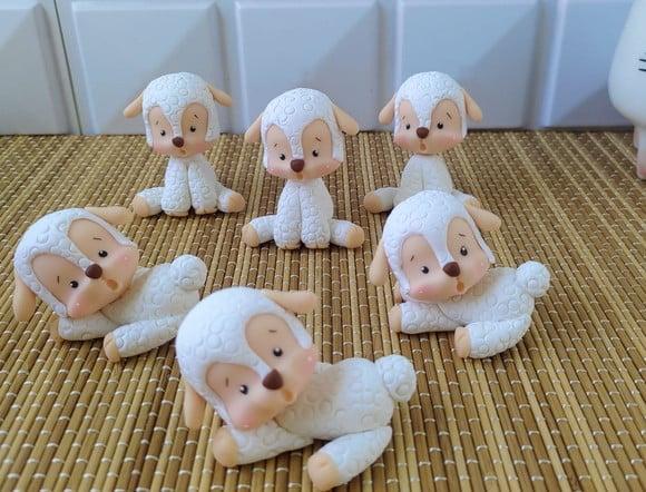 Aplique Ovelha de Biscuit para Personalizados