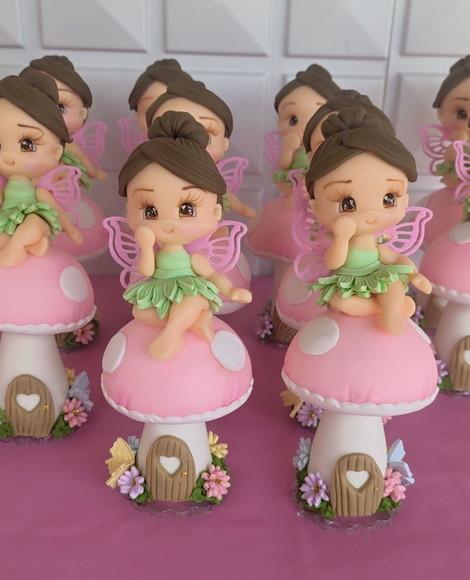 Aplique/lembrancinha Fadas em Biscuit