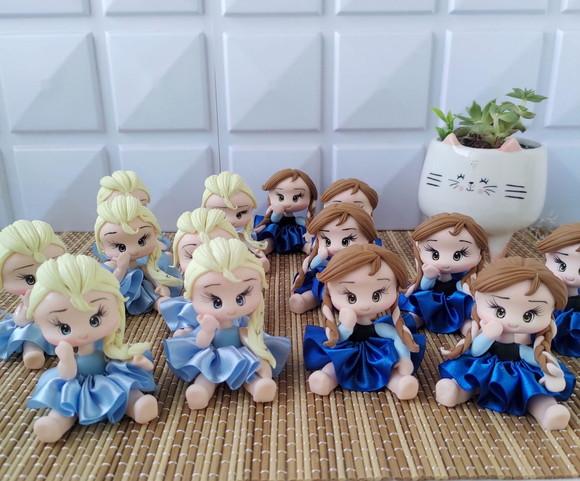 Apliques Frozen em Biscuit para Personalizados