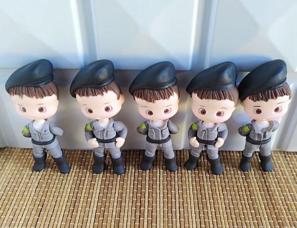 Apliques/lembrancinhas Policial em Biscuit
