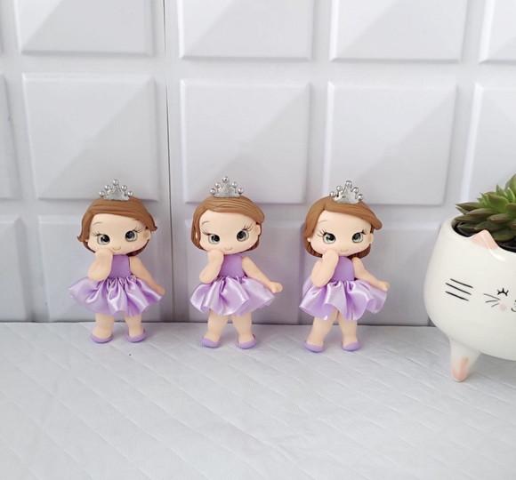 Apliques/lembrancinhas Princesinha Sofia em Biscuit