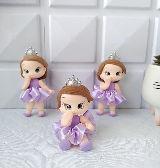 Apliques/lembrancinhas Princesinha Sofia em Biscuit