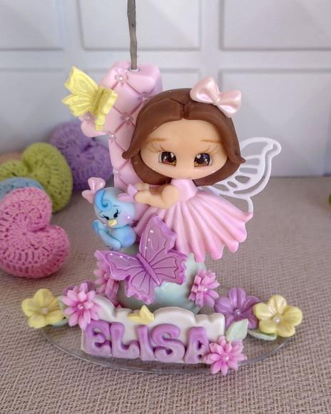 Festa Jardim Encantado Vela Personalizada
