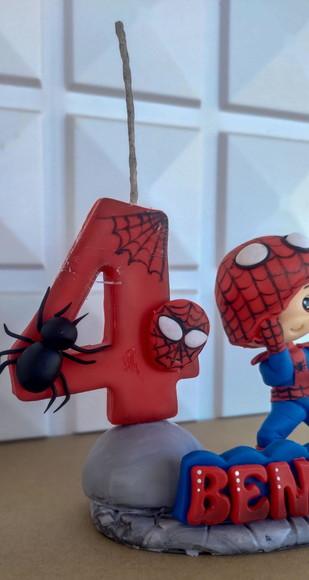 Homem Aranha Vela de Aniversário