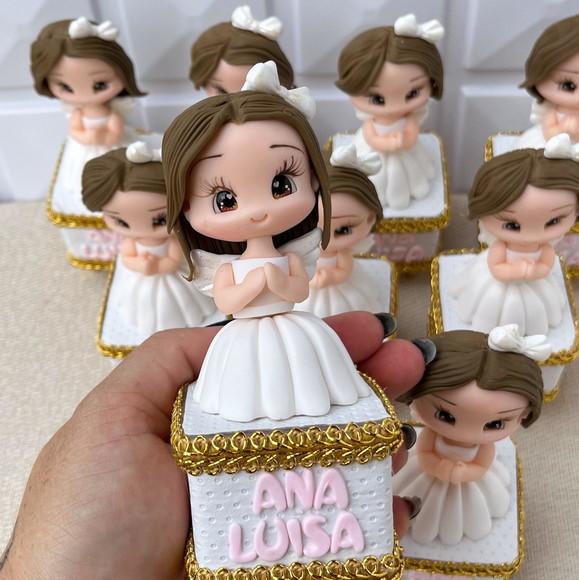 Kit Batizado e Aniversário Personalizado Topo de Bolo + 10