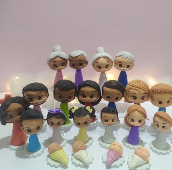 Kit de Bonecos para Constelação Familiar: Conexões em Biscui