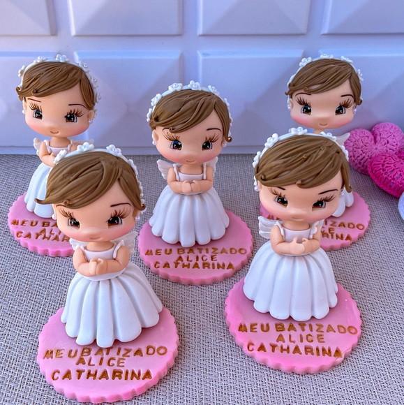 Lembrancinha Anjinha de Batizado Personalizada