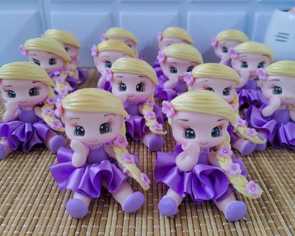 Lembrancinha Apliques da Rapunzel