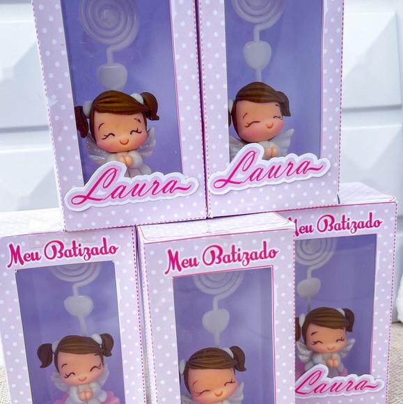 Lembrancinha de Batizado Anjinha Personalizada com Caixinha