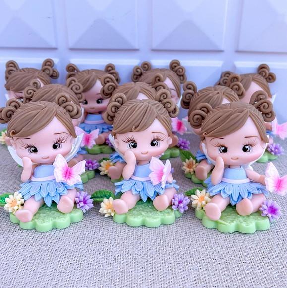 Lembrancinha Jardim das Borboletas Personalizada em Biscuit