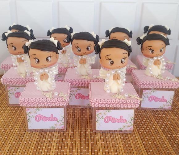 Lembrancinhas/apliques Batizado em Biscuit