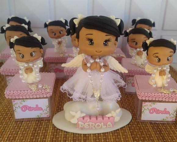 Lembrancinhas/apliques Batizado em Biscuit
