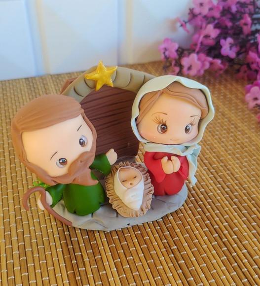 Mini presépio Natalino em Biscuit