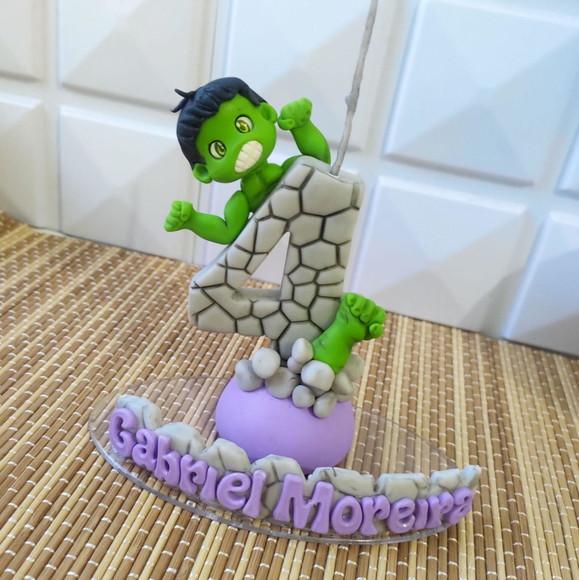 Mini Topo de Bolo Hulk
