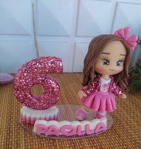 Topo de Bolo Barbie