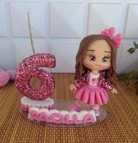 Topo de Bolo Barbie