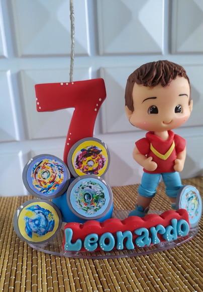 Topo de Bolo Blay Beyblade