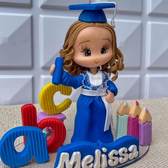 Topo de Bolo Formatura Infantil ? Personalizado em Biscuit