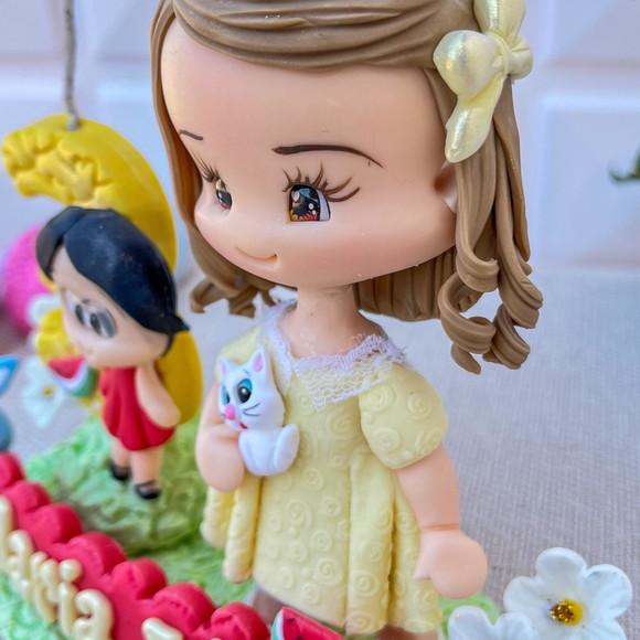 Topo de Bolo Infantil Personalizado em Biscuit