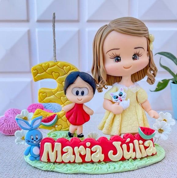 Topo de Bolo Infantil Personalizado em Biscuit