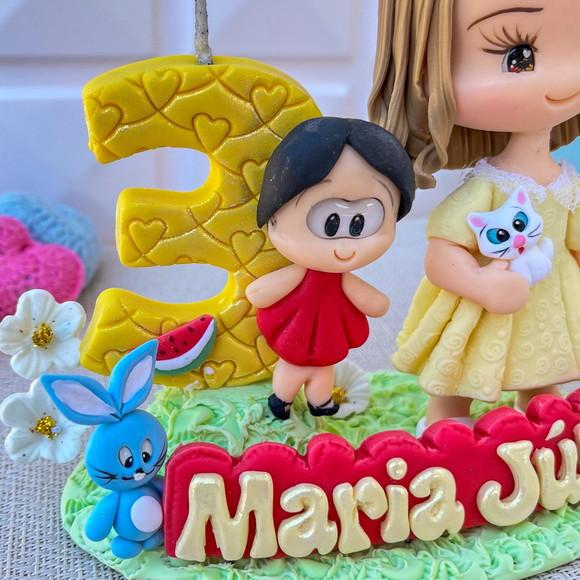 Topo de Bolo Infantil Personalizado em Biscuit