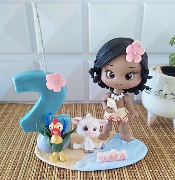 Topo de Bolo Moana Baby