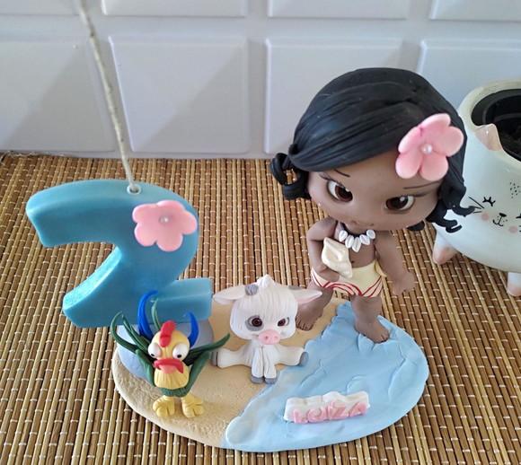Topo de Bolo Moana Baby