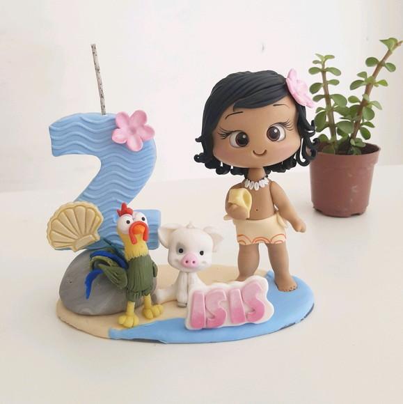 Topo de Bolo Moana Baby