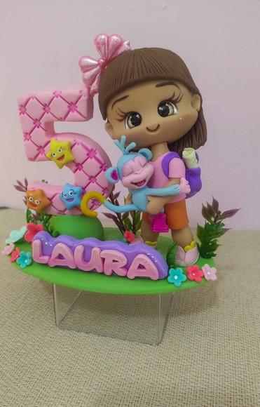 Topo de Bolo Personalizado ? Tema Dora Aventureira